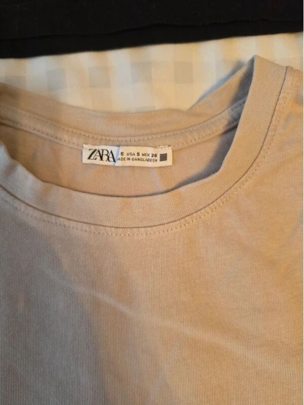 Zara Women’s Neutral T-Shirt & Top Bundle 6 Pieces | Beige Black White Gray - Picture 5 of 10